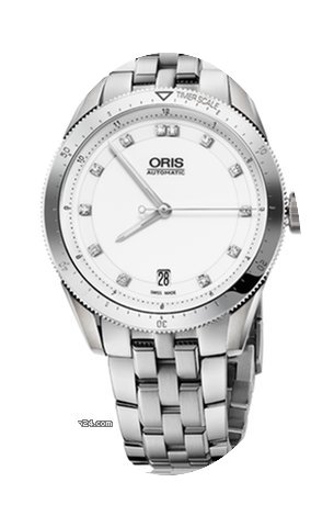 Oris Artix GT Date, Diamonds, White Dial...