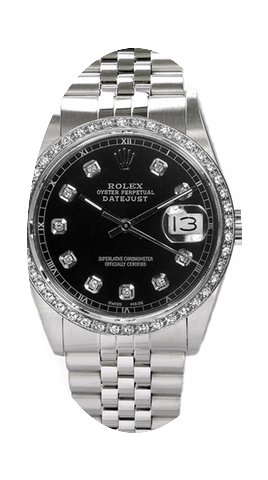 Rolex Men's Datejust Stainless Steel Cus...