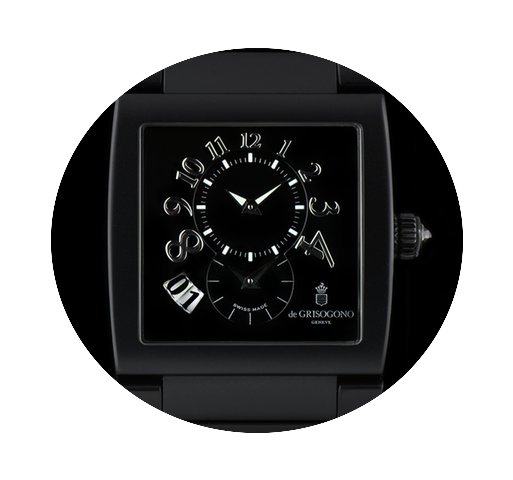 De Grisogono PVD S/S Instumento Uno Dual...