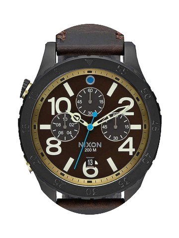 Nixon A363-2209 48-20 Chrono Leather All...