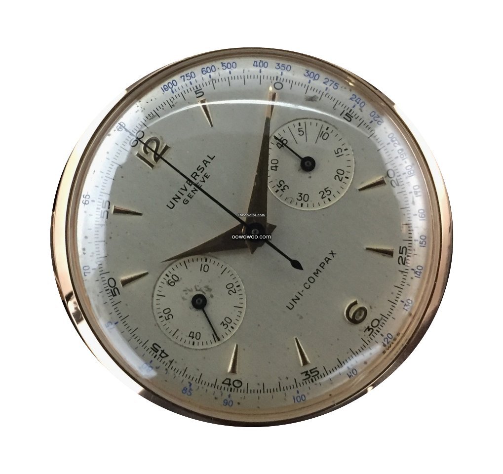 Universal Genève Uni Compax Rose Gold O...