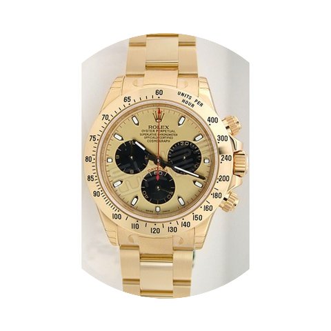 Rolex Daytona 116528 18K Yellow Gold Wit...