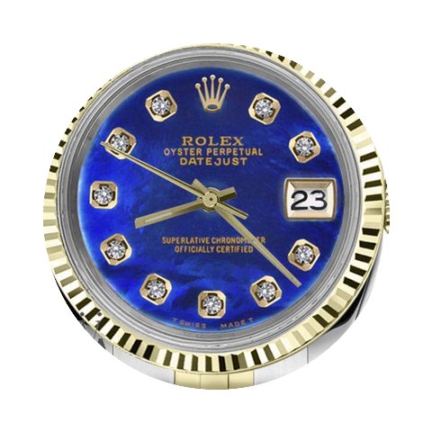 Rolex Men`s Rolex 36mm Datejust2tone Blu...