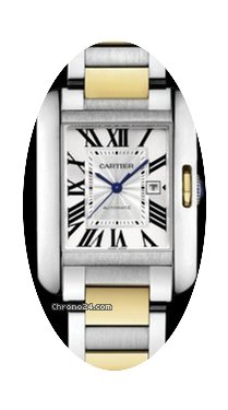 Cartier Tank Anglaise Two Tone Medium in...