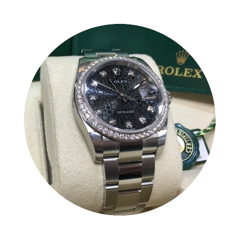 Rolex 36mm Datejust 116244 116244J Black...