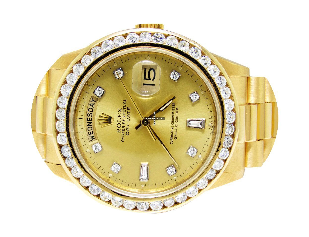 Rolex 18K Mens 36MM Yellow Gold Rolex 18...