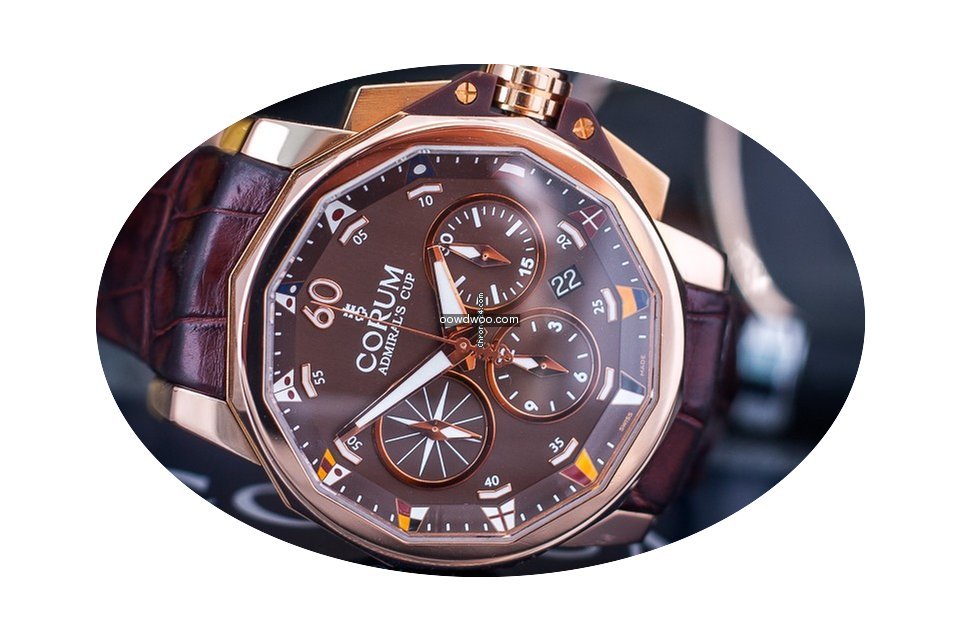 Corum Admiral's Cup Chrono Date 18k Rose...