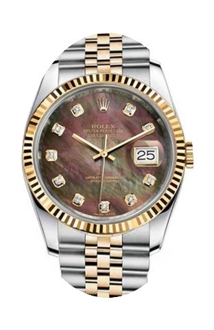 Rolex New Style Datejust Two Tone Fluted...