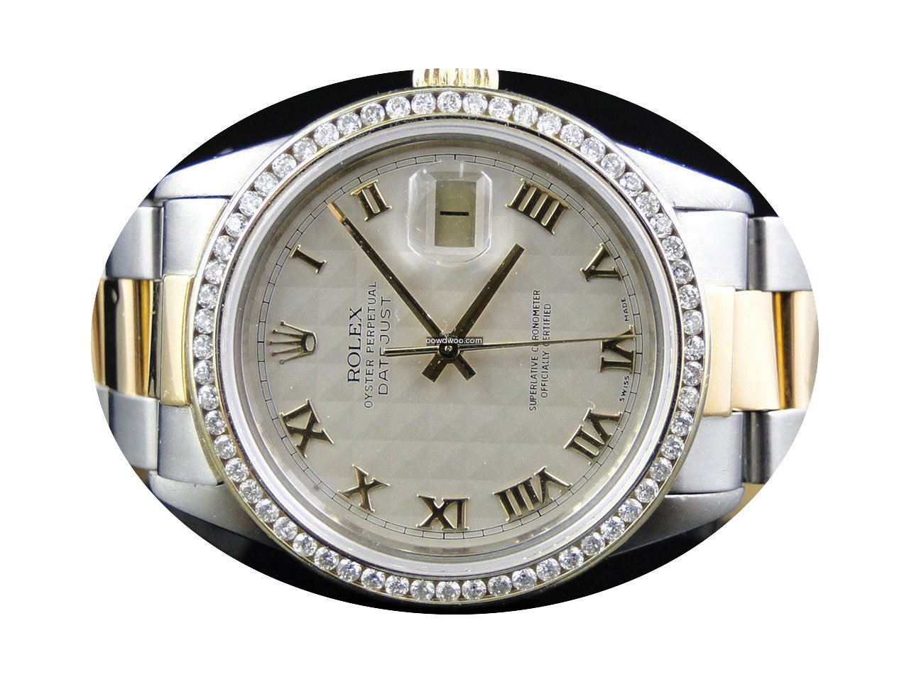 Rolex Mens Excellent 2 Tone Rolex Dateju...