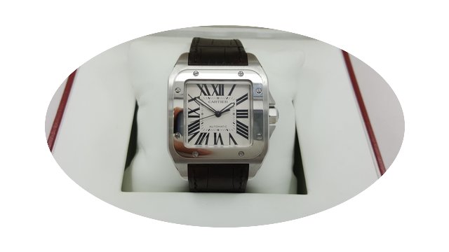 Cartier W20073X8 Santos 100 XL Large Siz...
