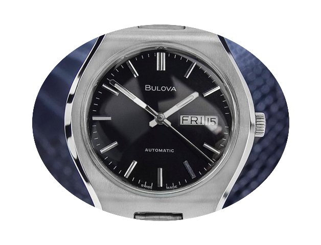 Bulova Jumbo Automatic Mens 1970s Stainl...