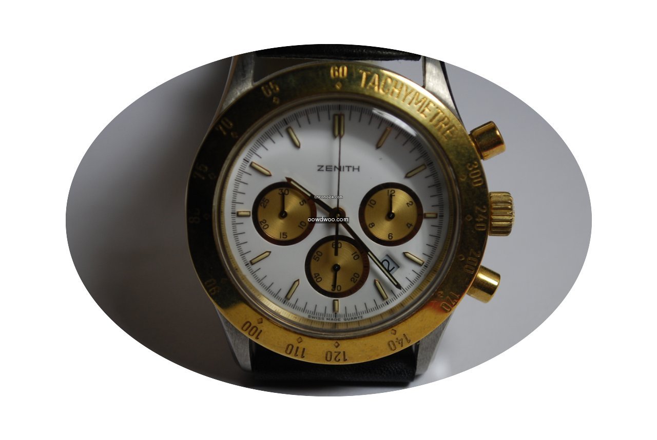 Zenith Cronografo quarzo acciaio oro...