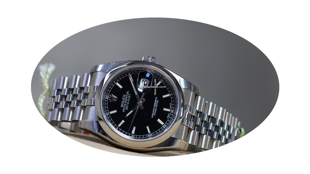 Rolex OYSTER PERPETUAL DATEJUST 36mm bla...