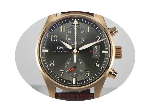 IWC PILOT'S WATCH SPITFIRE CHRONO ROSE G...