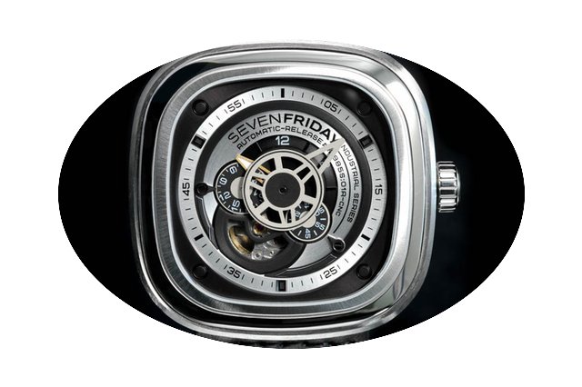 Sevenfriday P1b/01 Silver/rhodium 47mm...