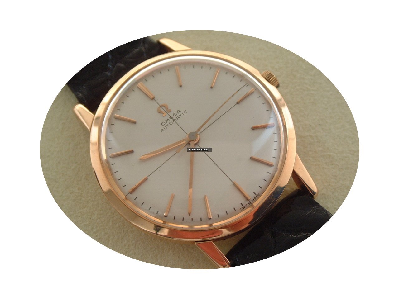Omega 18 Karat Rosegold Automatik 34 mm ...