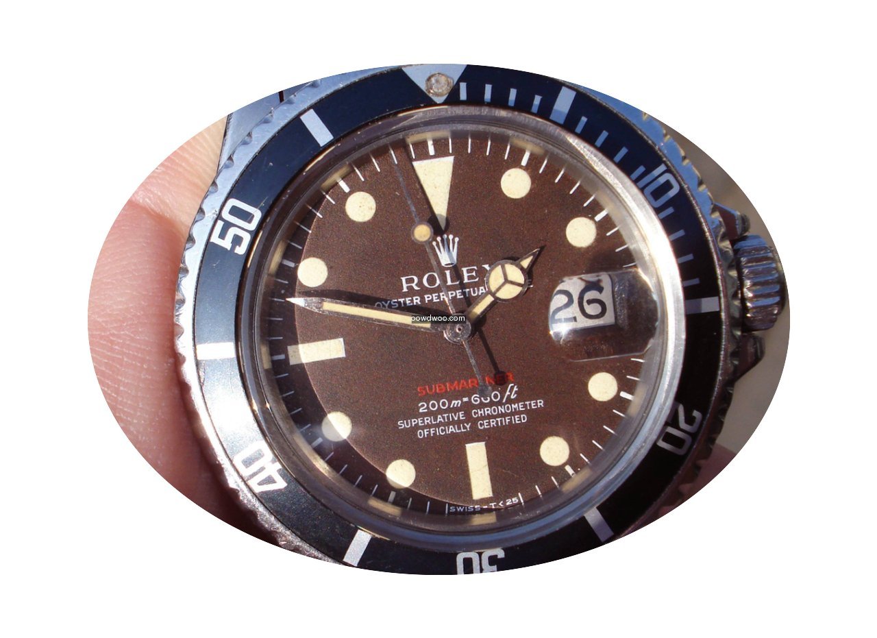 Rolex Red Submariner 1680 Mark III Tropi...