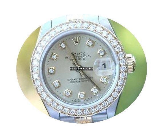 Rolex Ladies 26mm 69173 Datejust 18k Gol...