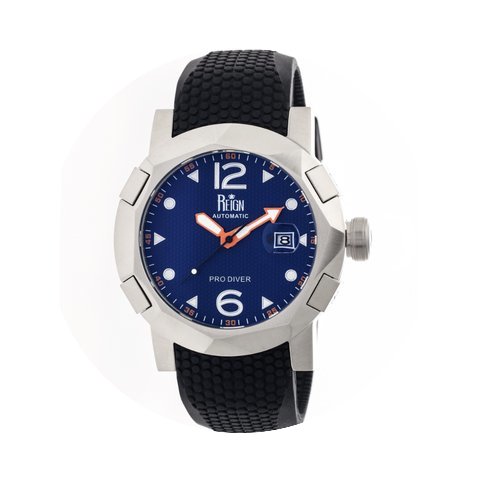 Tudor Reign Blue Patterned Dial Steel Ca...