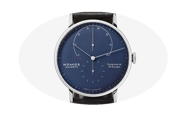 Nomos Lambda Weissgold Tiefblau...