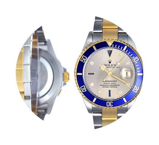 Rolex Submariner Mens 2 Tone watch With ...