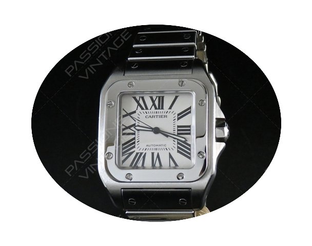 Cartier Santos 100 XL steel bracelet ful...