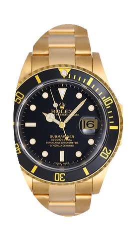 Rolex Submariner Black Pre-Owned 16618...