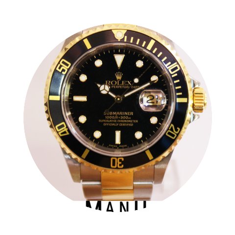 Rolex Submariner Steel & Gold Black ...