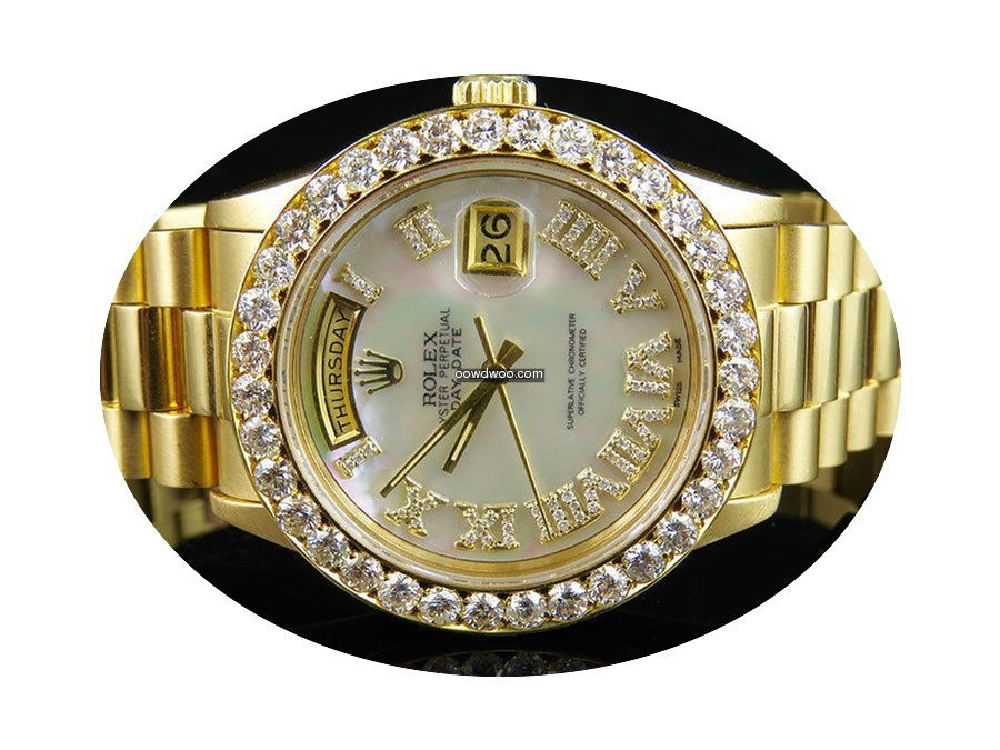 Rolex 18K Mens Yellow Gold Rolex Preside...