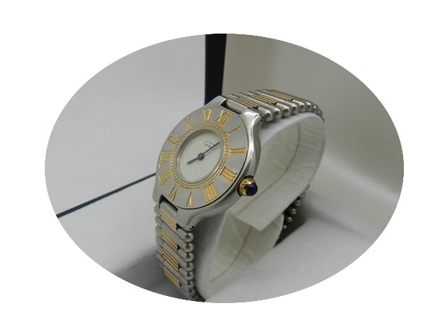 Cartier MUST 21 S/S AND GOLD ROULEAUX BA...