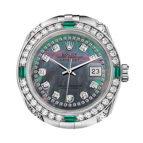 Rolex Datejust 36mm Black String Diamond...