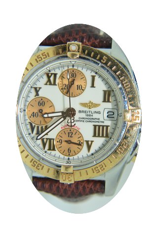 Breitling Chrono Cockpit Steel And yello...