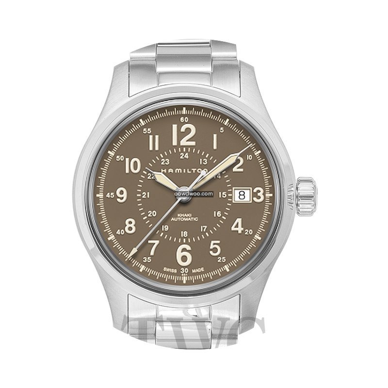 Hamilton Khaki Field Auto 40mm Brown Ste...