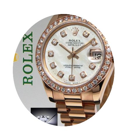 Rolex Datejust President 18k Rose Gold M...