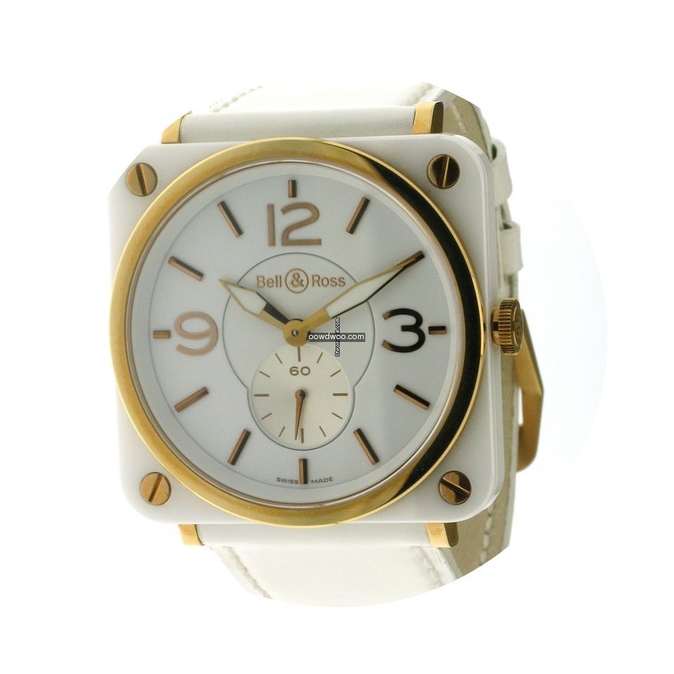 Bell & Ross BRS - Pink Gold & White Cera...
