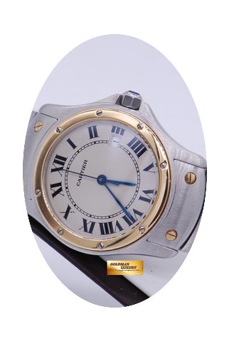 Cartier Ronde Half-gold Midsize Quartz (...