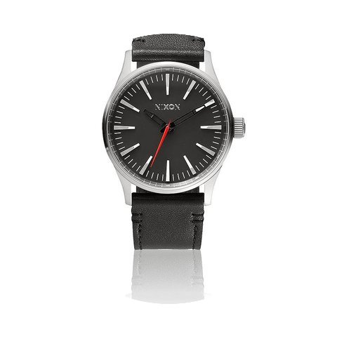 Nixon The Sentry 38 Leather Black A377-0...