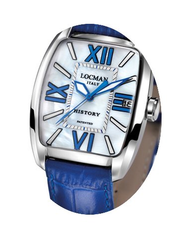 Locman History 486N00MWFBL0PSB Pearl Blu...