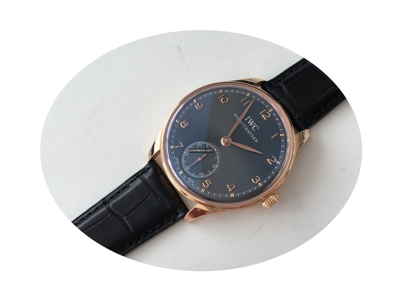 IWC Portuguese Hand Wound Rose Gold Ardo...