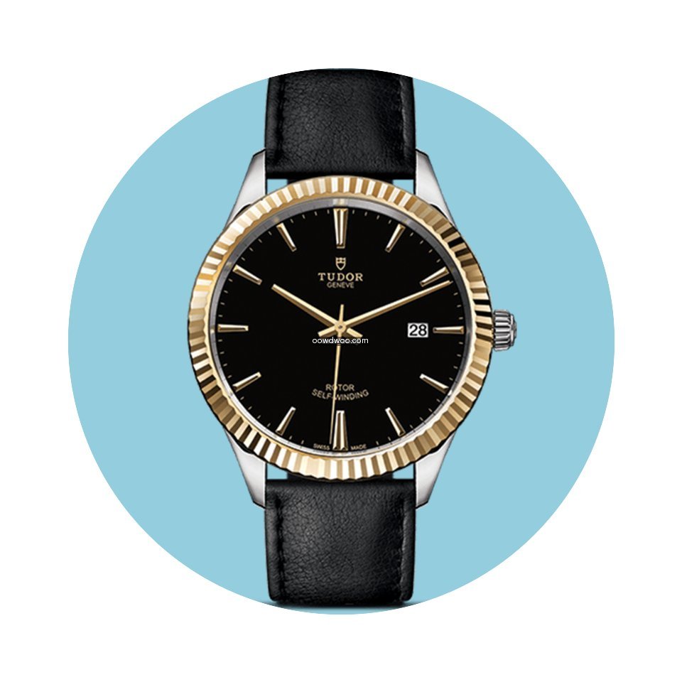 Tudor Style 41mm, geriffelte Lünette, S...