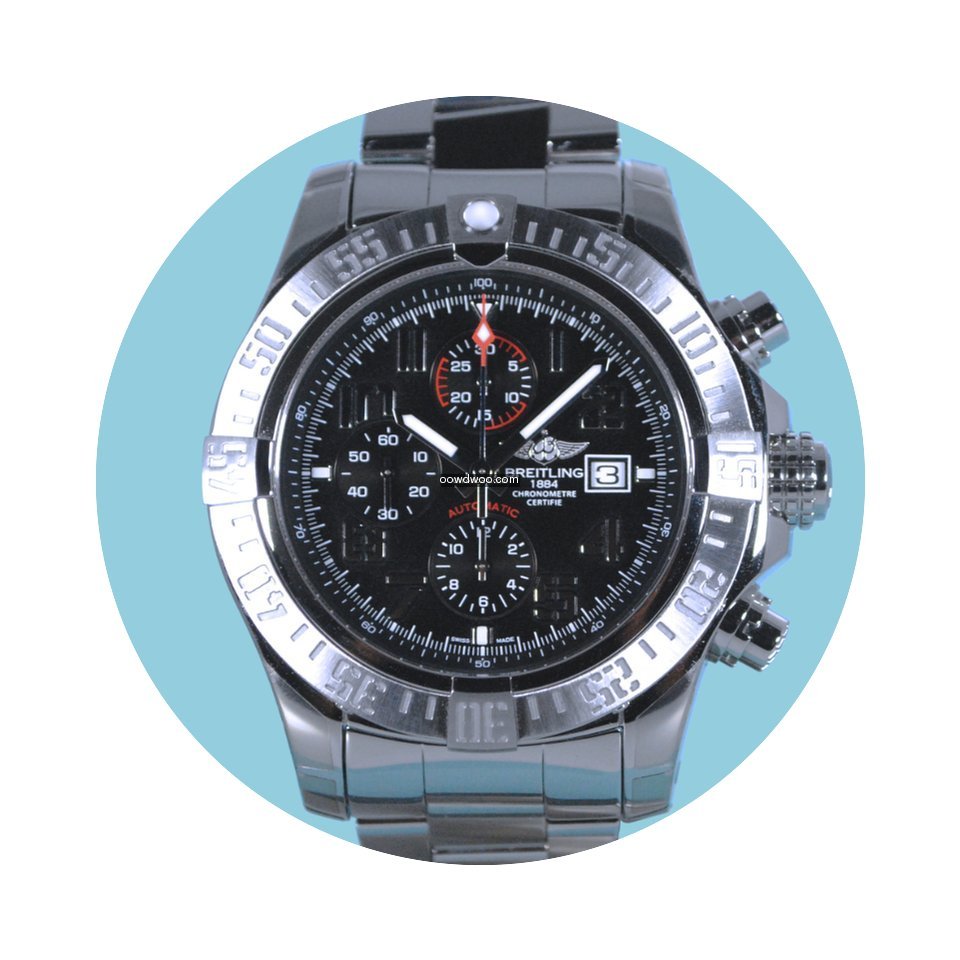 Breitling Super Avenger II schwarz arab....