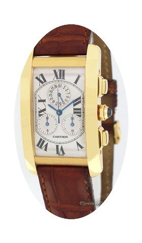 Cartier Tank Americane 18k gold chronogr...