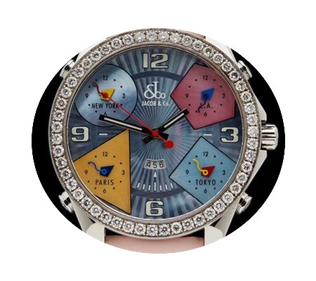 Jacob & Co. Five Time Zones Diamonds...