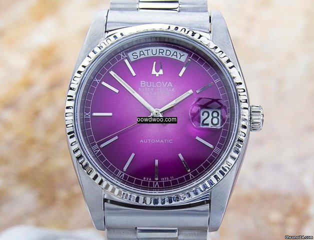 Bulova Super Seville Day Date S.steel Au...