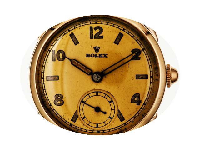 Rolex Kleine Sekunde 9kt Roségold Handa...