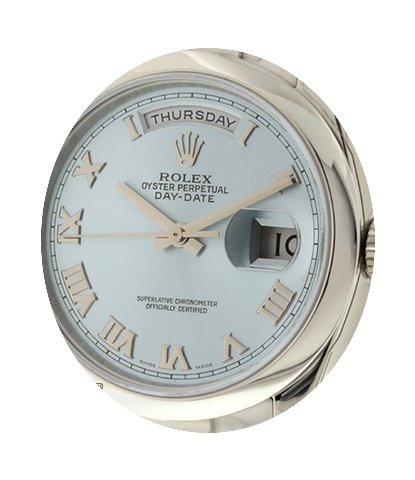 Rolex Day-Date President Platinum Ice Bl...