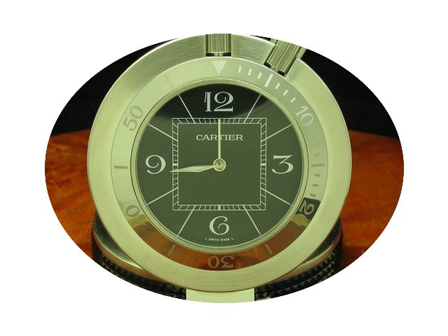 Cartier Pasha Edelstahl Reisewecker Inkl...