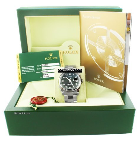 Rolex Datejust 116200 Black Arabic Dial ...
