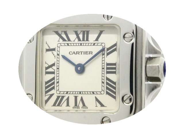 Cartier Santos Galbee Steel Quartz Ladie...