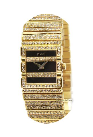 Piaget Ladies Polo 18k Yellow Gold Diamo...